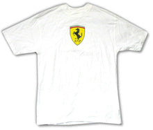 Load image into Gallery viewer, Ferrari Chest Logo Classic SF White Adult T Shirt Brand New Official Merch NWT
