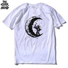 Load image into Gallery viewer, COOLMIND 100% cotton casual short sleeve space print men T shirt o-neck cool street style men t-shirt male men tee shirts tops

