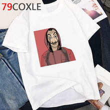 Load image into Gallery viewer, La Casa De Papel T Shirt Men Funny Cartoon Money Heist Tshirt House of Paper Kawaii Anime Bella Ciao Unisex Graphic Tees Male
