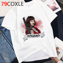 Load image into Gallery viewer, La Casa De Papel T Shirt Men Funny Cartoon Money Heist Tshirt House of Paper Kawaii Anime Bella Ciao Unisex Graphic Tees Male
