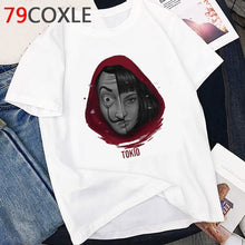 Load image into Gallery viewer, La Casa De Papel T Shirt Men Funny Cartoon Money Heist Tshirt House of Paper Kawaii Anime Bella Ciao Unisex Graphic Tees Male
