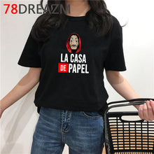 Load image into Gallery viewer, La Casa De Papel T Shirt Men Funny Cartoon Money Heist Tshirt House of Paper Kawaii Anime Bella Ciao Unisex Graphic Tees Male
