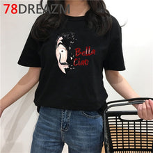 Load image into Gallery viewer, La Casa De Papel T Shirt Men Funny Cartoon Money Heist Tshirt House of Paper Kawaii Anime Bella Ciao Unisex Graphic Tees Male
