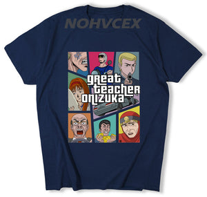 New Arrival Men  Great Teacher Onizuka  Gto  T Shirt Custom Cotton Homme Tee Shirts