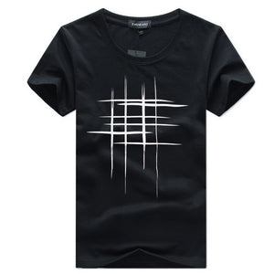 New Men Summer T- shirt Brand-Clothing Print T shirt Male Print Slim Fit Short Sleeve Tshirt Yellow White Tshirt For Male