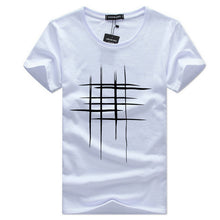 Load image into Gallery viewer, New Men Summer T- shirt Brand-Clothing Print T shirt Male Print Slim Fit Short Sleeve Tshirt Yellow White Tshirt For Male
