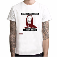 Load image into Gallery viewer, Camisa de papel de manga curta dos homens da casa de papel t camisa de camisa de papel

